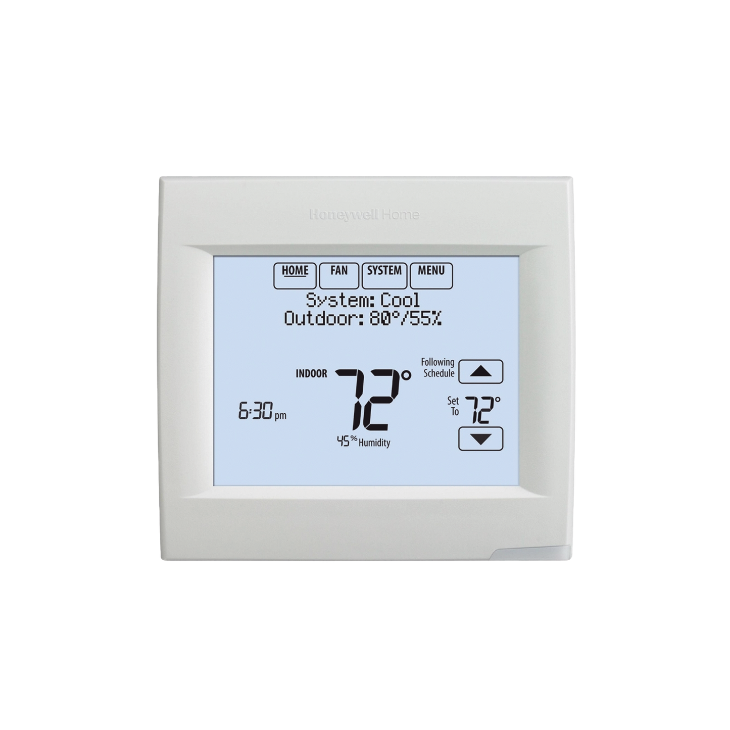 TH8321WF1001/U Termostato Touch WiFi de 3 Etapas, 3 Calor / 2 Frío. Integrable con Lutron, VISIONPRO® 8000 Para Uso Residencial o Comercial.