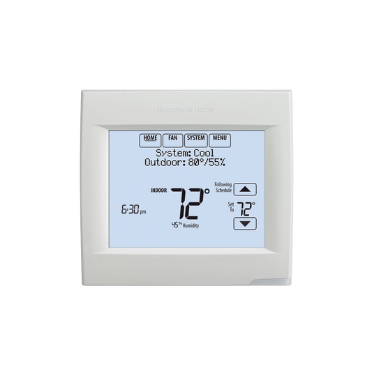 TH8321WF1001/U Termostato Touch WiFi de 3 Etapas, 3 Calor / 2 Frío. Integrable con Lutron, VISIONPRO® 8000 Para Uso Residencial o Comercial.