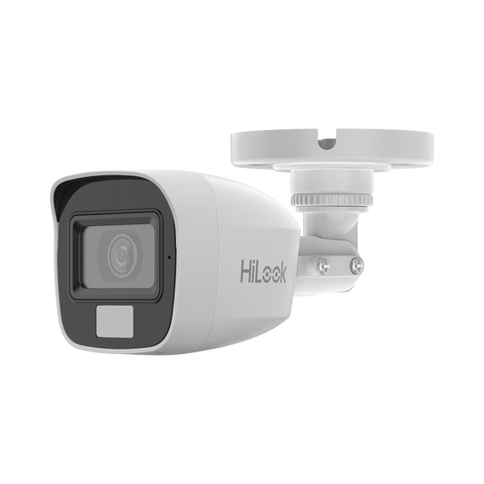 THC-B157-LMS - [Dual Light + ColorVu] Bala TURBOHD 3K megapixel / 20 mts IR + 20 mts luz blanca / Lente 2.8 (105° de Visión) / Exterior IP66 / Audio por Coaxitron / TVI-AHD-CVI-CVBS / Metal  / Smart-Hybrid light