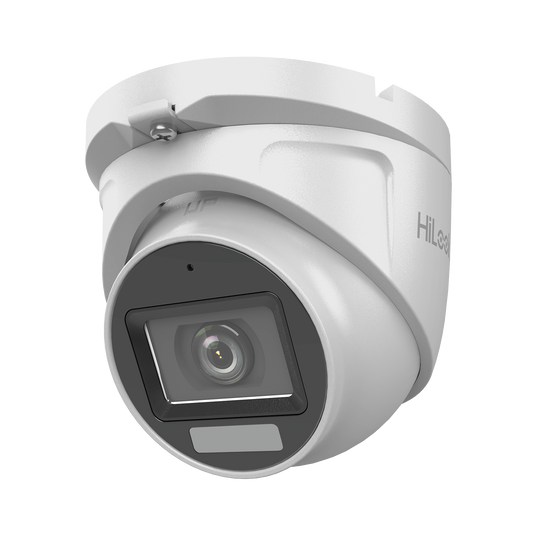 THC-T127-LMS - [Dual Light + ColorVu] Turret TURBOHD 2 megapixel / 30 mts IR + 20 mts luz blanca/ Lente 2.8 (100° de Visión) / Exterior IP66 / Audio por Coaxitron / TVI-AHD-CVI-CVBS / Metal / Smart-Hybrid light