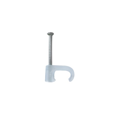 TC-5X8 - Grapa para cable plano de 5mm color transparente (100pzs) (3209-00100)