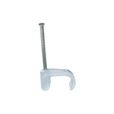 TC-6X-10 - Grapa para cable plano de 6mm color transparente (100pzs) (3210-00100)