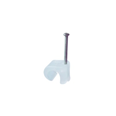 TC-710 - Grapa para cable redondo de 7mm color transparente (100pzs) (3103-00100)