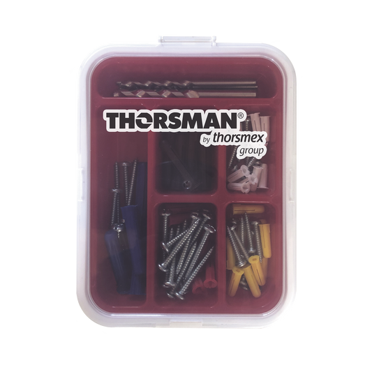 TH-KIT-FC - Kit para Sistemas de Fijación en Concreto, Taquetes con doble expansión y guía incluida para fácil instalación (104 piezas)