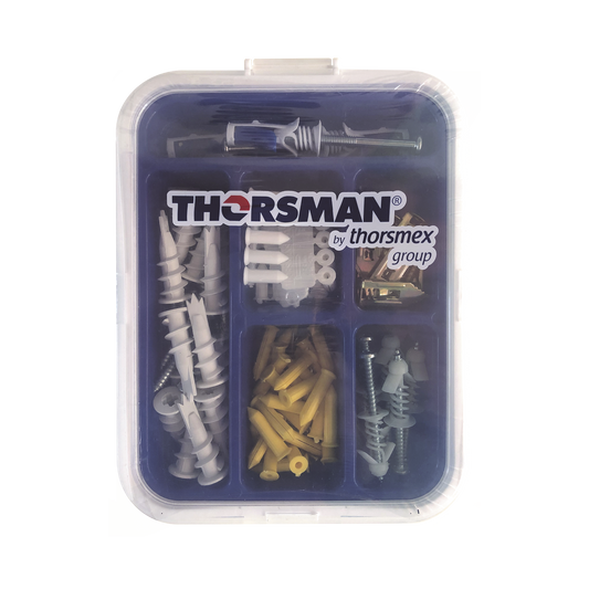 TH-KIT-FY - Kit para Sistemas de Fijación en Yeso, Muros Falsos, Tabique hueco, Uso en interiores  (91 piezas)