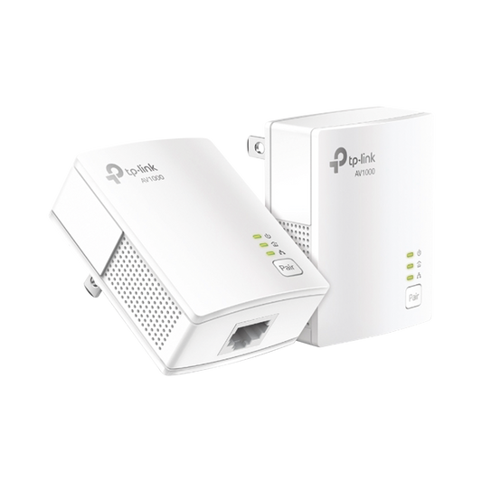 TLPA7017KIT Kit Adaptador Powerline Gigabit Ethernet/ Tecnologia HomePlug AV2 / Puertos 1000Mbps / Plug and Play / hasta 300 M dentro de casa / 1 Puerto 10/100/1000 Mbps / Tamaño ultra compacto