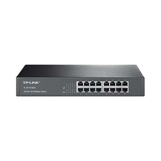 TL-SF1016DS Switch no administrable de 16 puertos 10/100 Mbps de escritorio y para montaje en rack