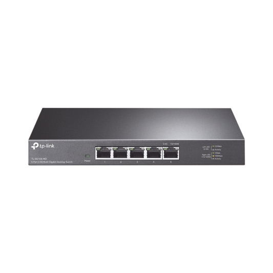 TL-SG105-M2 Switch Gigabit no administrable de 5 puertos 100 Mbps/ 1 Gbps/ 2.5 Gbps ideal para WiFi 6