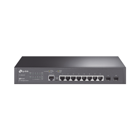 TL-SG3210 Switch JetStream SDN Administrable 8 puertos 10/100/1000 Mbps + 2 puertos SFP, administración centralizada OMADA SDN