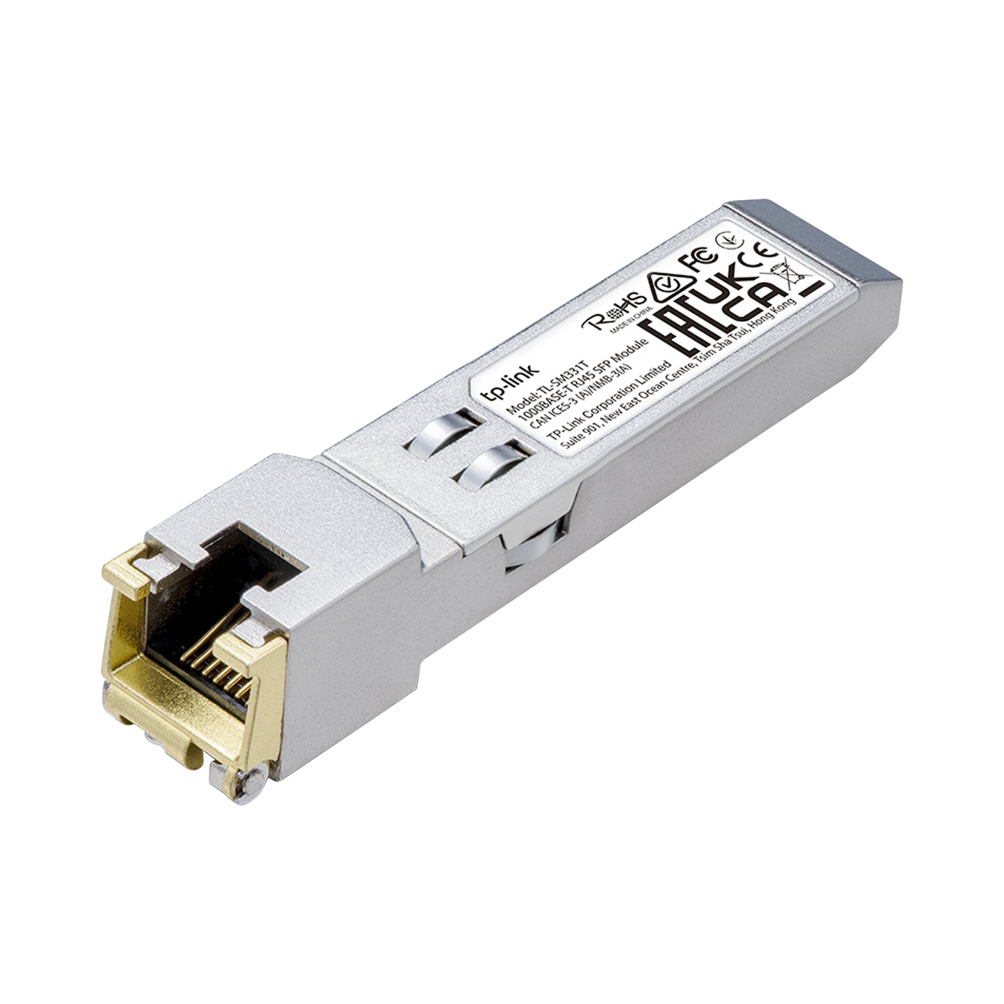 TL-SM331-T - Transceptor mini-GBIC SFP RJ45 / Admite 1000BASE-T / Hasta 100 metros / Conector RJ45 (1G)