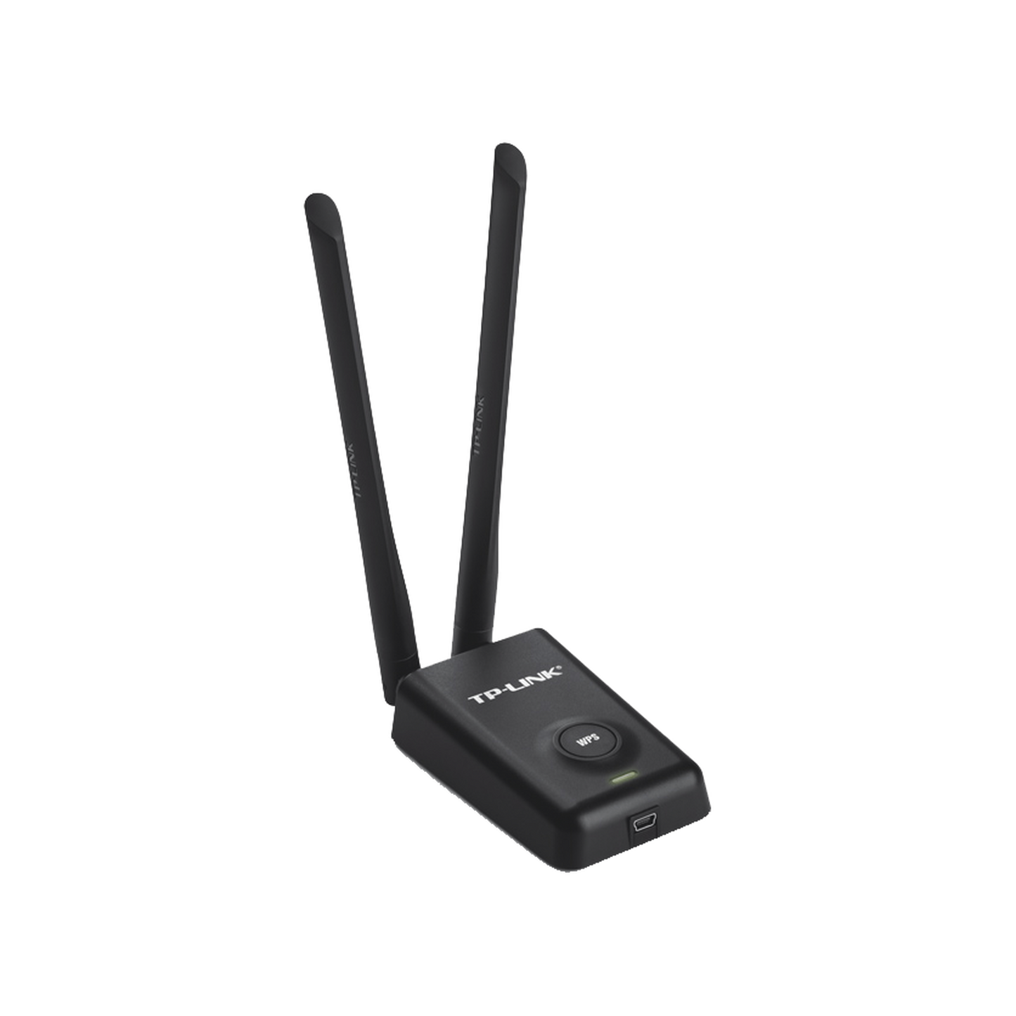 TL-WN8200ND Adaptador de alta potencia USB  inalámbrico/ WiFi N 300 Mbps / Frecuencia de 2.4 GHz / 2 Antenas Externas de 5 dBi / Compatibilidad Windows y Linux