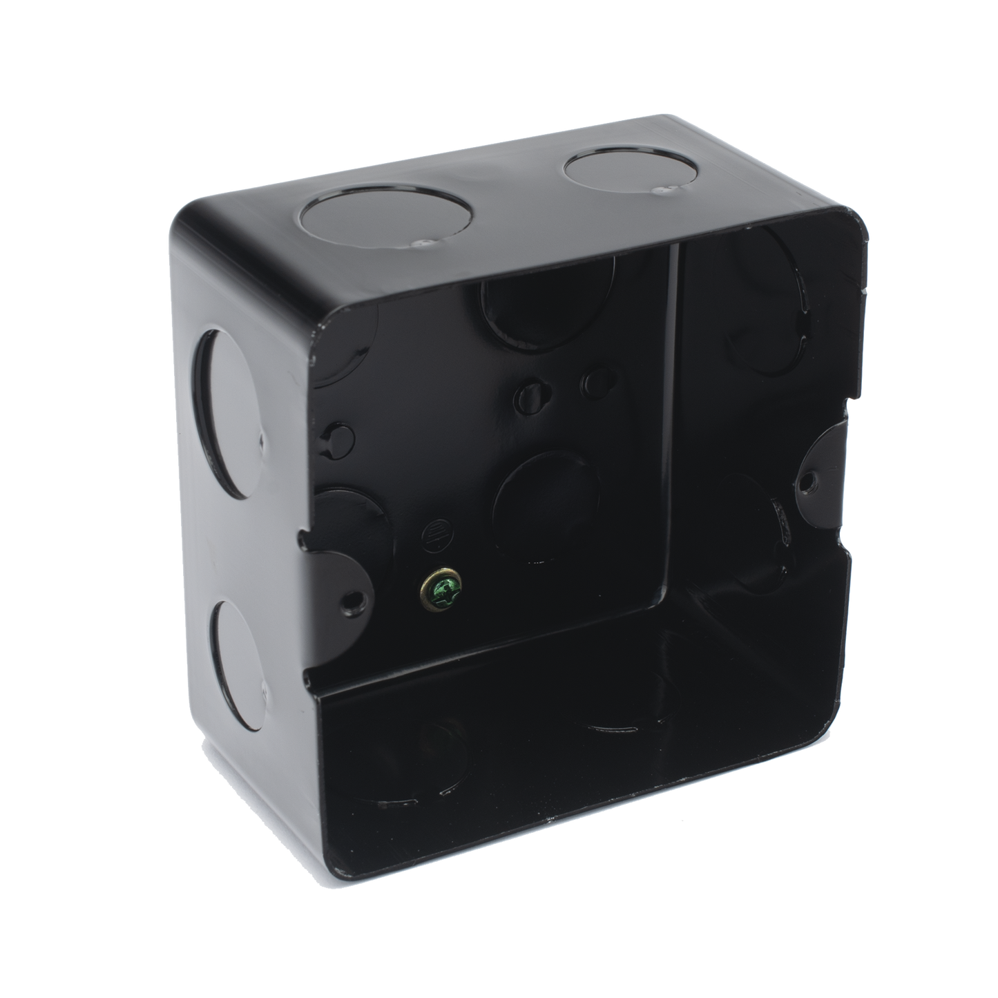 TMK10X10 - Caja de Registro de Acero Galvanizado, 10x10 cm (3.94x3.94 Pulgadas), Color Negro (11000-00000)