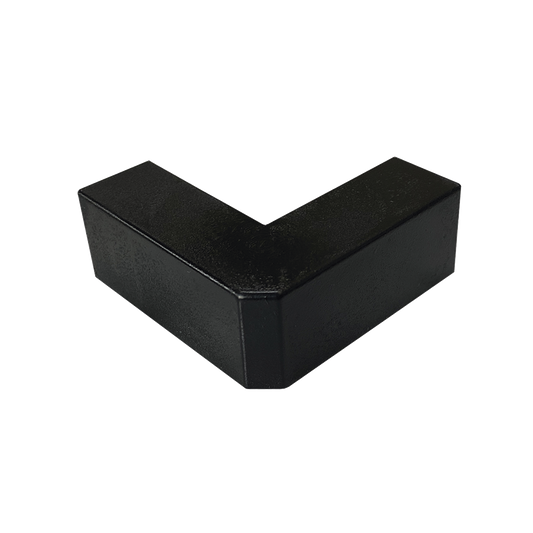 TMK-1720-EE-N - Esquinero Exterior Color Negro de PVC Auto Axtinguible, Para Canaleta TMK-1720-N-CC (5210-02003)
