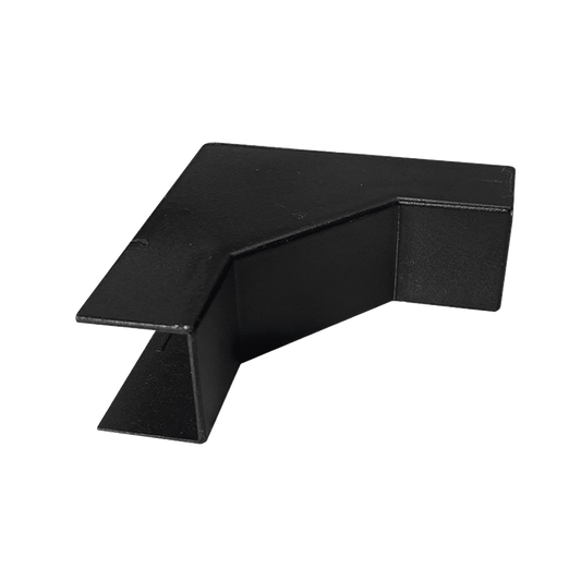 TMK-1720-EI-N - Esquinero Interior Color Negro de PVC Auto Axtinguible, Para Canaleta TMK-1720-N-CC (5220-02003)