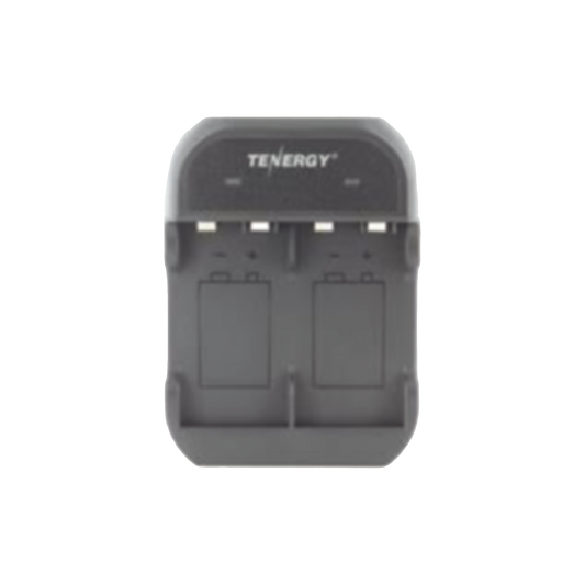 TN141/B Cargador rápido de 2 compartimientos para baterías Ni-MH; Aplicable en baterías de 9 V /color negro