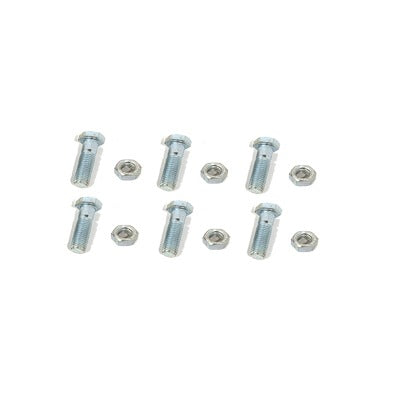 TORN-TZ60G - Paquete de 6 tornillos y tuercas de acero inoxidable 1/2 x 3 1/2”.