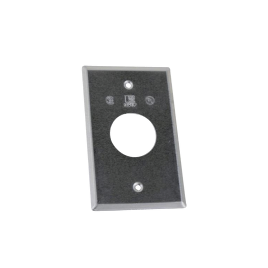 TR-0423 - Tapa rectangular aluminio para contacto  de 40.3 mm, tipo RR a prueba de intemperie.