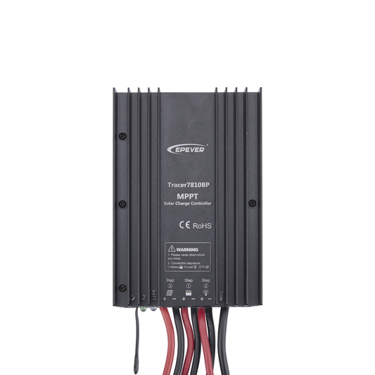TRACER7810BP - Controlador Solar MPPT 30A 12/24V, Máximo Voltaje de Circuito Abierto Voc 100Vcc, Configurable para Baterías de Litio