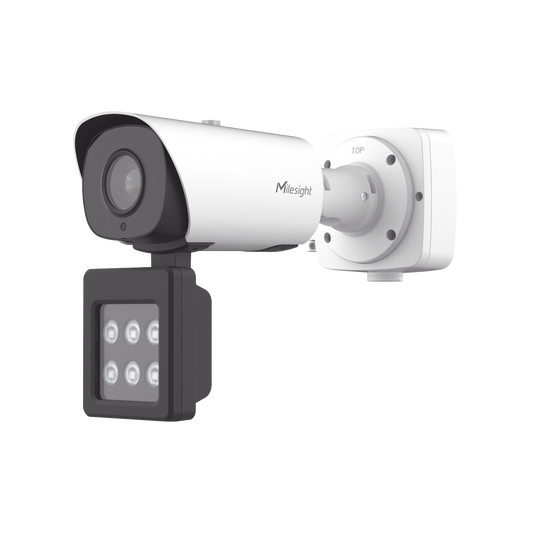 TS4466-X4RWE-W Cámara Bullet Inteligente con IA, Luz Suplementaria y Reconocimiento Vehicular para Monitoreo de Tráfico