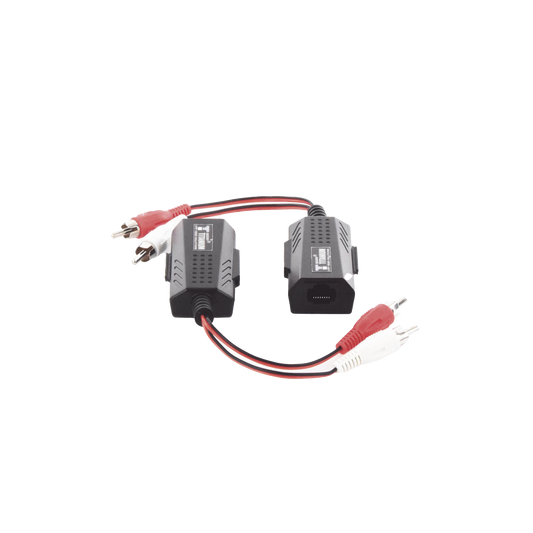 TT2001A - Balun Extensor de Audio Analogo Estereo RCA a RJ45 / Distancia 800 Metros (2625 Pies) / Cable CAT5-6 / Conector 100% Cobre / Protecci�n TVS, Calidad Premium