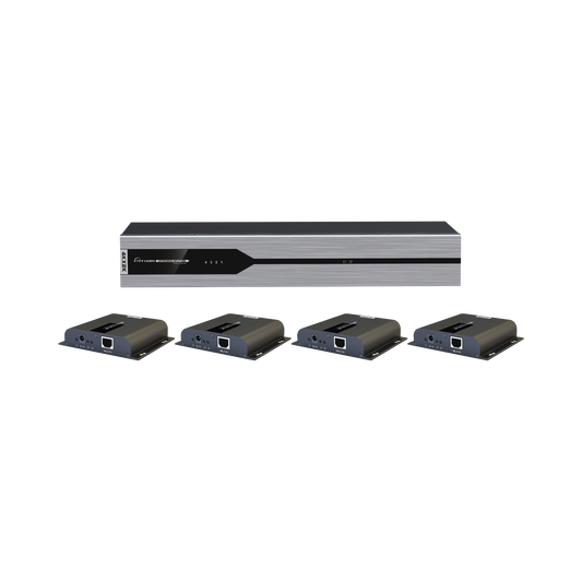 TT3144KHDBITT Kit Divisor y Extensor HDMI (Extender Splitter)  / Divide 1 Fuente HDMI a 4 Pantallas / Extiende la señal HDMI hasta 120 m / Resolución 4Kx2K @ 30 Hz / Cat 6/6a / Uso 24/7 / Longitud del cable autoajustable