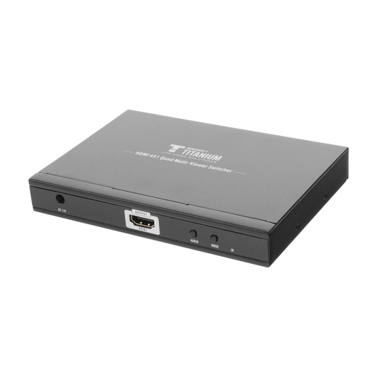 TT401MS MATRICIAL DE VIDEO HDMI 4X1 (Divisor) / 4 Entradas a 1 Salida HDMI /  1080p @ 60Hz / Diferentes modos de Display / Pantalla completa, Modo Dual, Modo Quad / Conmutación por Botón o Control Remoto / Botón de Control de audio.