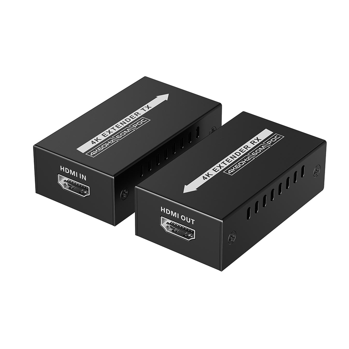 TT672MINI - Kit extensor HDMI de tamaño mini | 4K60Hz a  60 metros | Solo requiere alimentación TX |  Sobre CAT6/CAT6A/CAT7 |
