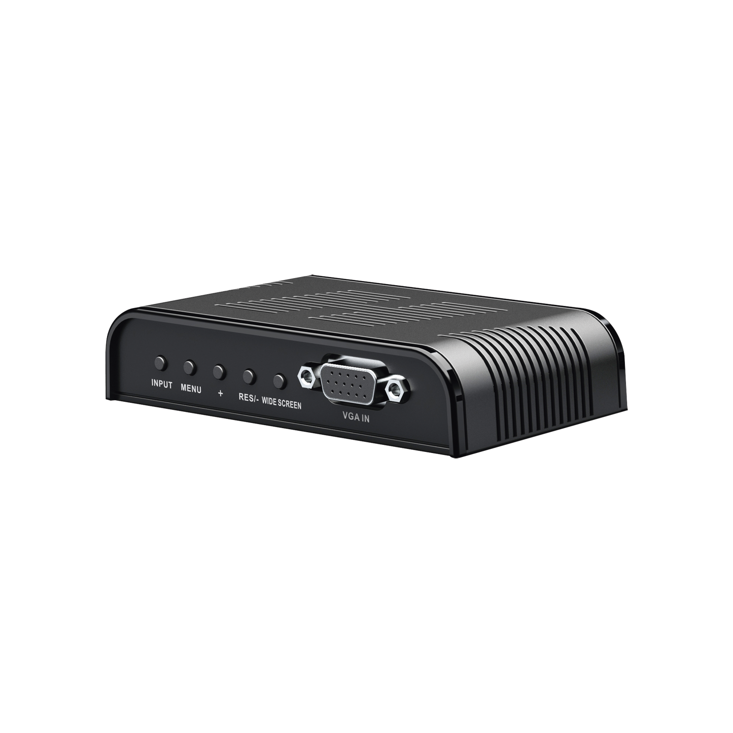 TT7505 Convertidor de S-VIDEO, BNC (CVBS), VGA a VGA /  Resolución 1080P @60Hz / Soporta ajuste de Brillo, contraste, saturación de color / Alimentacion incluida.