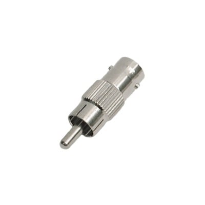 TT-RG-03 Adaptador en línea para 75 Ohm, de conector BNC hembra a RCA macho en aplicaciones de Audio-Video para cámaras, monitores y DVR´s.