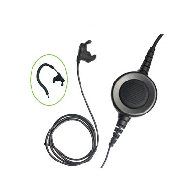 TX-540D-K02 - Micrófono audífono interconstruido en auricular  con PTT grande para KENWOOD Serie 80/90/140/180/NX200/410