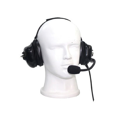 TX-740-K01 - Auriculares con orejeras acolchonadas de gel con micrófono flexible con cancelación de ruido para radios Kenwood TK3230/3000/3402/3312/3360/3170,NX240/340/220/320/420