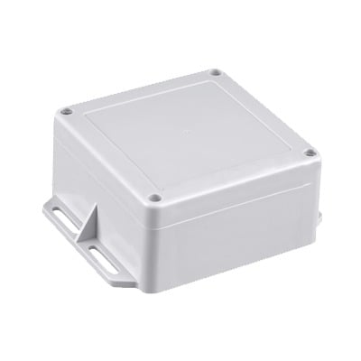 TXG-01-52 Gabinete Plástico Gris para Exterior (IP65) de 120 x 120 x 60 mm Cierre por Tornillos.