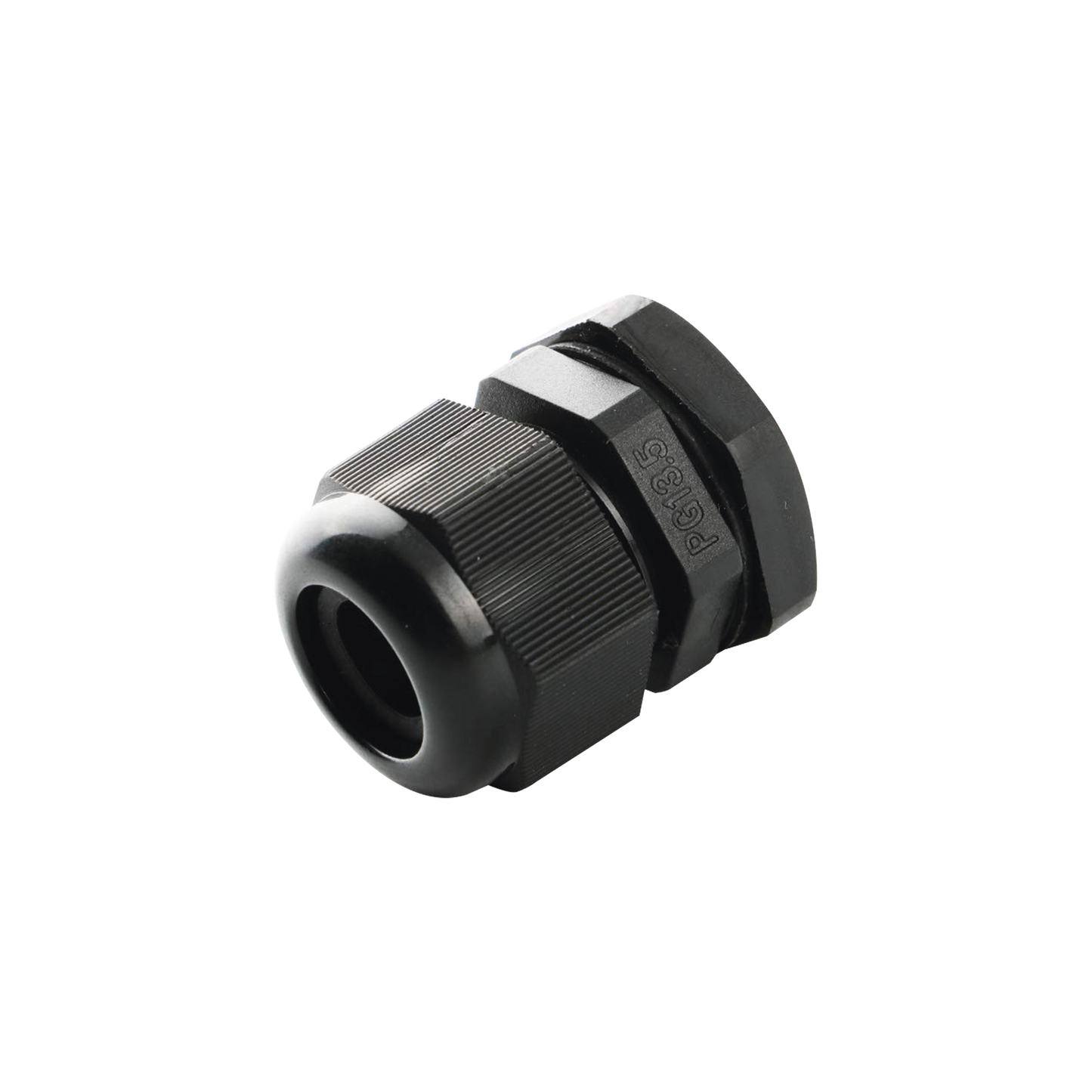 TXG-PG16-BK Conector Plástico Negro Tipo Glándula para Cable de 10 a 14 mm de Diámetro.