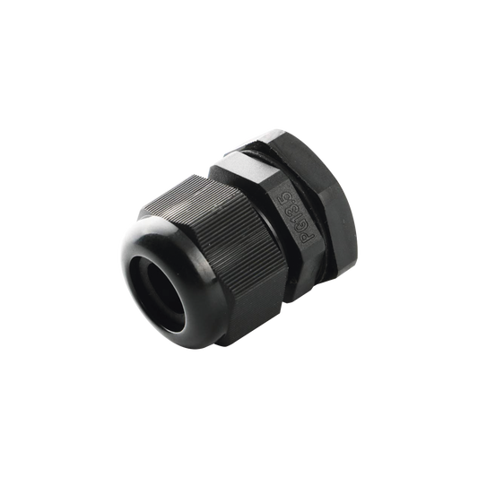 TXG-PG16-BK Conector Plástico Negro Tipo Glándula para Cable de 10 a 14 mm de Diámetro.