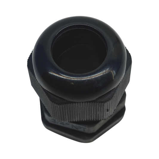 TXG-PG-34NBK - Conector Plástico Negro Tipo Glándula para Rosca NPT 3/4"