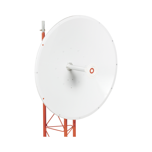 TXP4865D34DP Antena direccional de 3ft, 4.9 a 6.5 GHz, Ganancia 34 dBi, Conectores N-hembra, Polarización doble, incluye montaje para torre o mástil