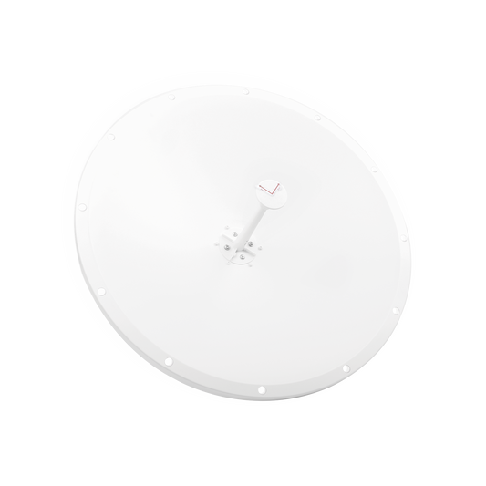 TXP-D4865-28-SMA Antena Direccional con Frecuencia Extendida / 4.8 - 6.5 GHz / 28 dBi /  Jumper incluido con conector  SMA-Macho Inverso / Polaridad en 90º y 45º / Montaje incluido para torre o mástil