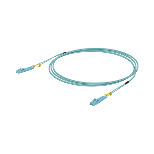 UACC-OFC-MM-3M - Jumper de Fibra �ptica Multimodo LC-LC Duplex 10 G, 50/125 OM3, Color Aqua, 3 Metros (9.84 Pies)
