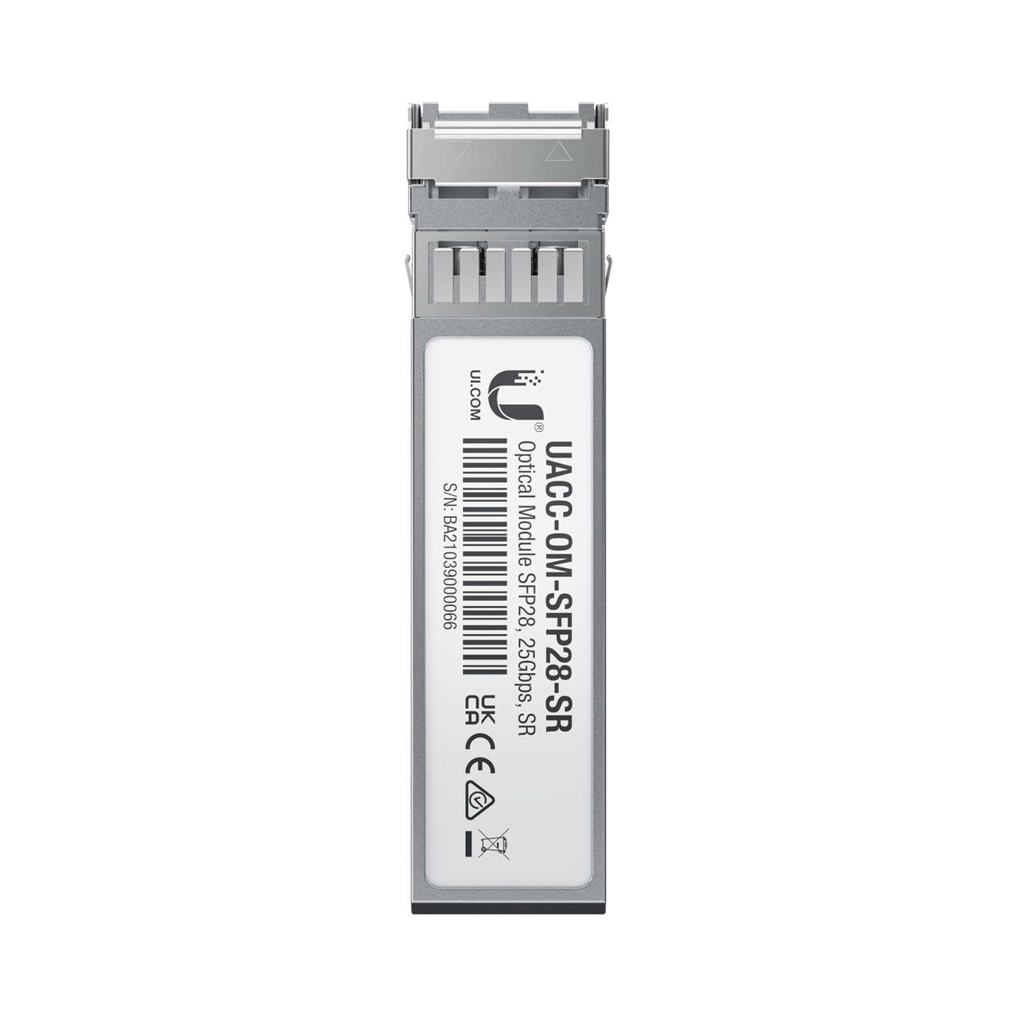 UACC-OM-SFP28-SR - Transceptor de fibra óptica multimodo SFP28 hasta 25 Gbps con 2 conectores LC, hasta 100 mts