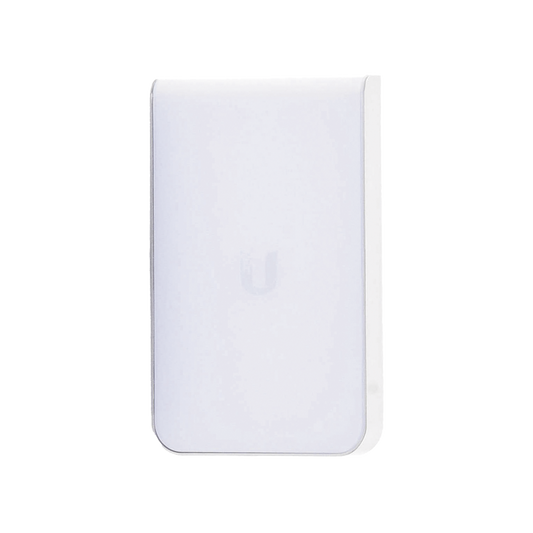 UAP-AC-IW Access Point UniFI doble banda cobertura 180º, MI-MO 2x2 diseño placa de pared con dos puertos adicionales, hasta 100 usuarios Wi-Fi