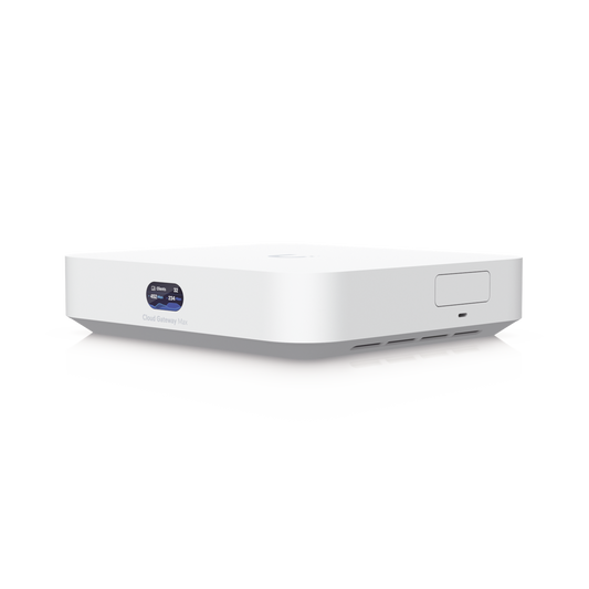 UCG-MAX - UCG Max Cloud Gateway de 2.5 GbE Compacto con Soporte para hasta 30 Dispositivos UniFi, 300+ Clientes, Enrutamiento IPS de 2.3 Gbps y Almacenamiento 512 GB de Memoria Interna