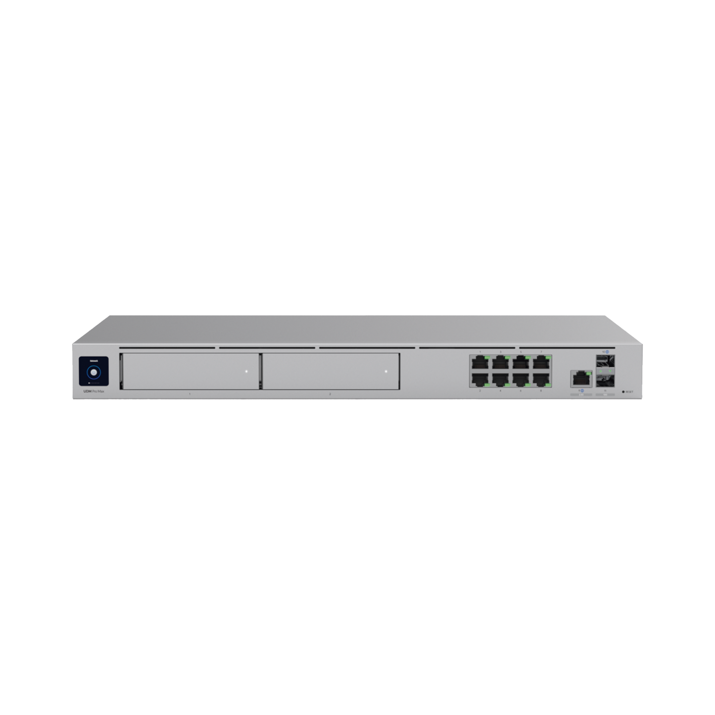 UniFi Cloud Gateway: Dream Machine PRO MAX. Administra hasta 150 dispositivos UniFi y 2000 clientes/todas las aplicaciones UniFi/5 Gbps de ruteo con IDS/IPS, 2 bahías 3.5, 128 Gbps SSD internos, Fail Over, balanceo de cargas, VPN