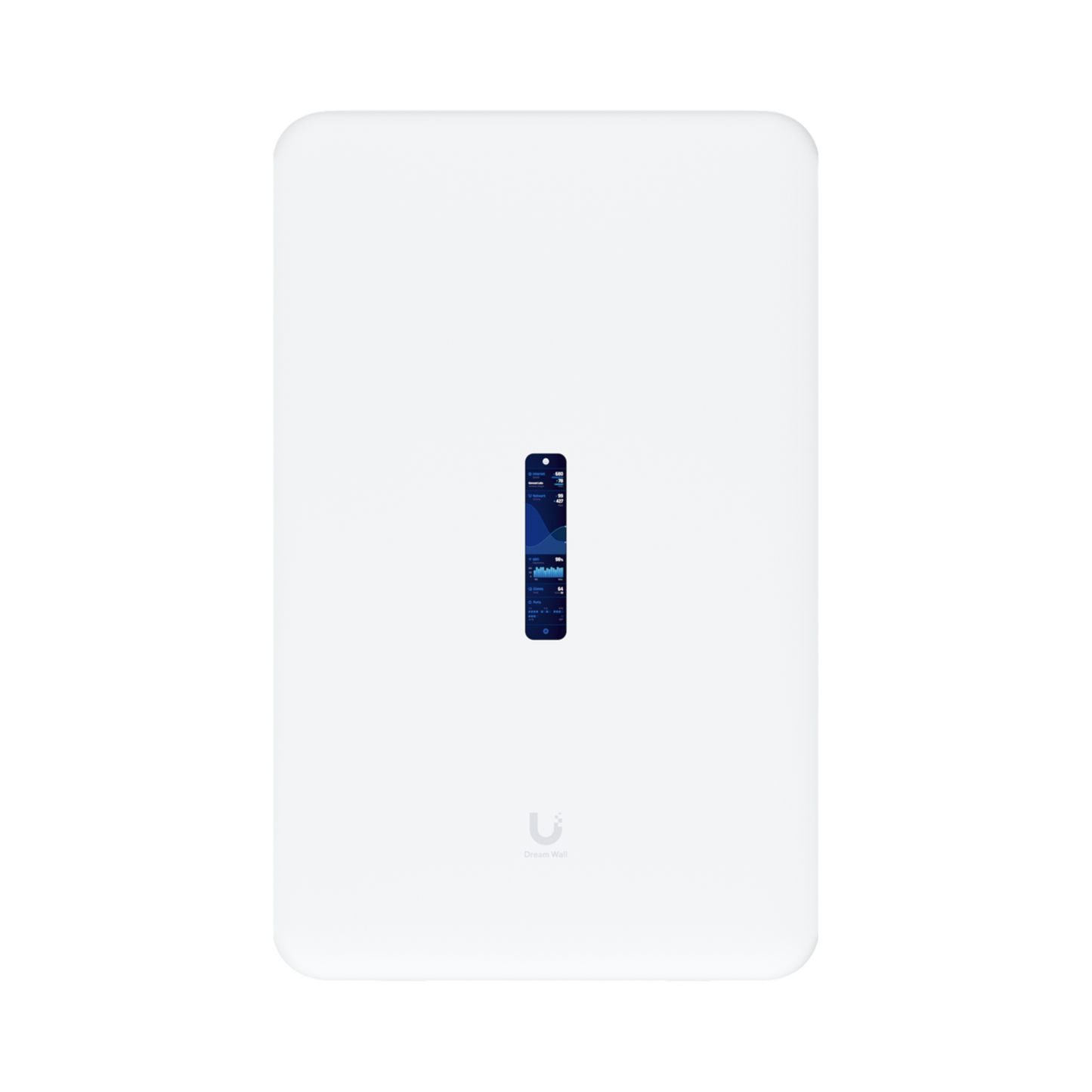UDW - Dream Wall Cloud Gateway 10G Diseñado para Montaje en Pared con WiFi 6 Integrado, Switch PoE de Alta Potencia y Compatibilidad Total con Aplicaciones UniFi