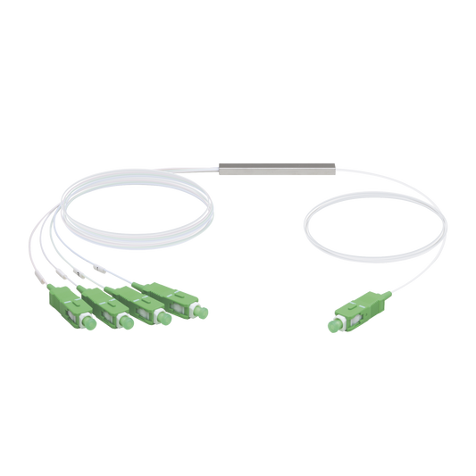 UF-SPLITTER-4 UFiber Splitter (Divisor Óptico) PLC 1 x 4, con conectores SC/APC