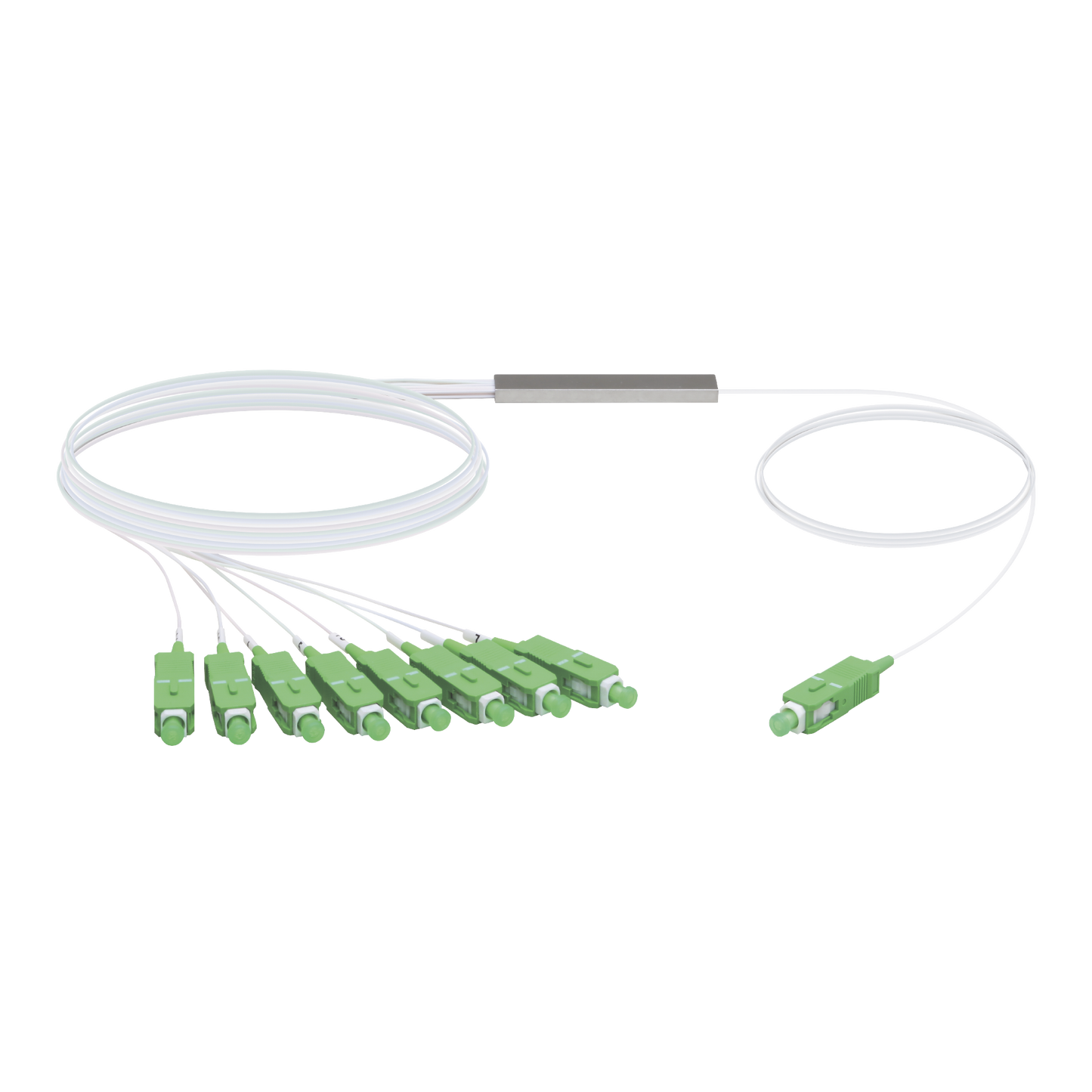 UF-SPLITTER-8 UFiber Splitter (Divisor Óptico) PLC 1 x 8, con conectores SC/APC