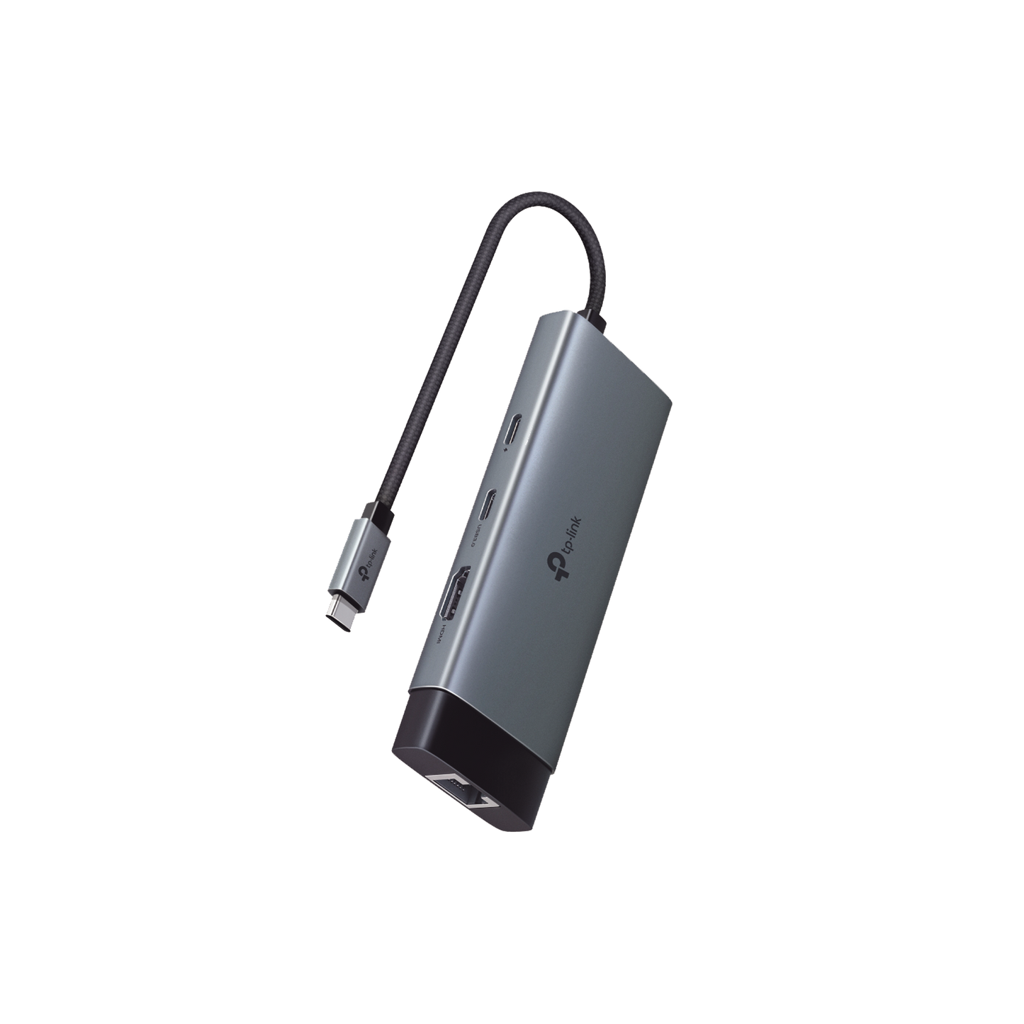 UH6120C - Adaptador HUB 6 en 1, 1 puerto USB-C entrada, 1 puerto HDMI 4K, 1 puerto Ethernet Gigabit, 1 puerto USB-C y 2 puertos USB-A