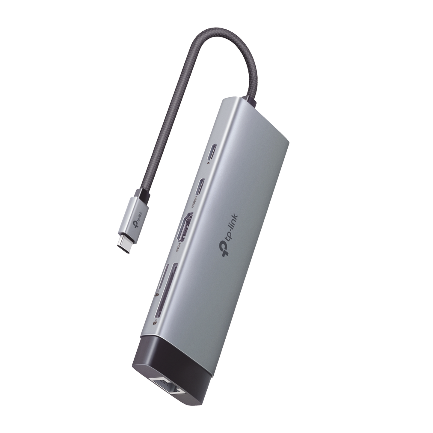 UH9120C - Adaptador HUB 9 en 1, 1 puerto USB-C entrada, 1 puerto HDMI 4K, 1 puerto Ethernet Gigabit, 1 puerto SD y MicroSD, 1 puerto USB-C y 3 puertos USB-A