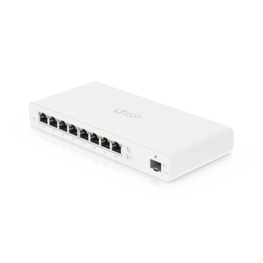 UISP-R - UISP Router Gigabit PoE Pasivo con 8 Puertos para Implementaciones MicroPoP y Redes Seguras