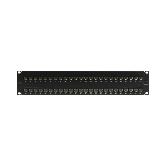 UP5-F2-48L-RS - Patch Panel Ultramax. UTP, Precargado con Jacks Cat5e, 48 Puertos, Plano, 2U