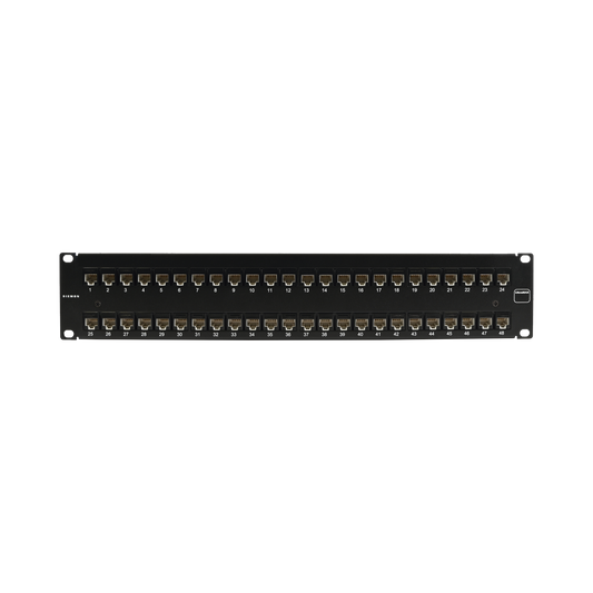 UP6A-F2-48L-RS - Patch Panel Ultramax. UTP, Precargado con Jacks Cat6A, 48 Puertos, Plano, 2U